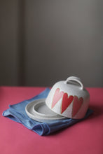 Load image into Gallery viewer, Heart Illustrated Cloche Butter Dish

