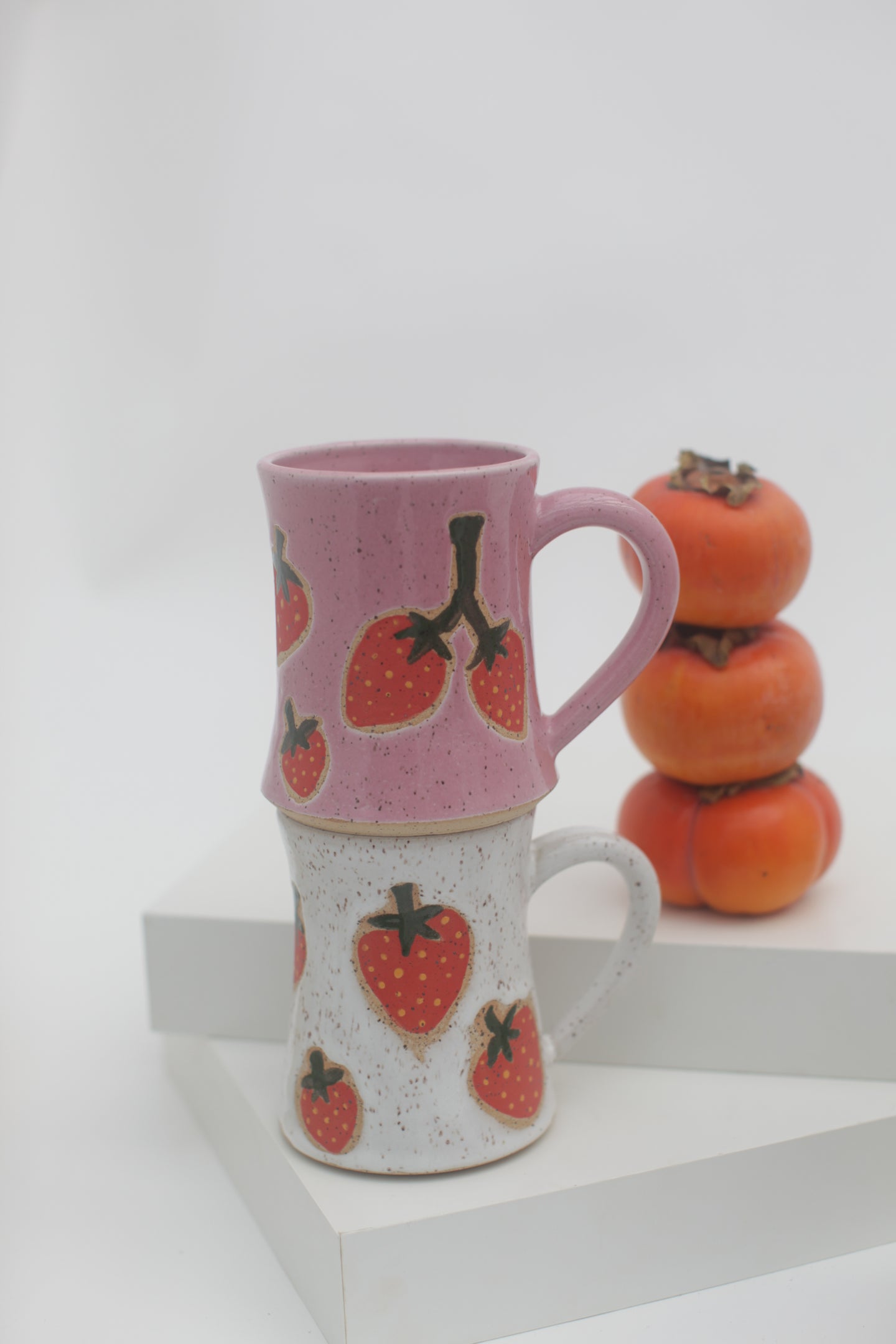 Illustrated Strawberry Diner Mug
