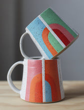 Load image into Gallery viewer, Retro Rainbow Illustrated Mug
