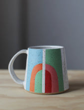 Load image into Gallery viewer, Retro Rainbow Illustrated Mug
