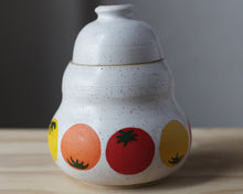 Load image into Gallery viewer, Tomato Illustrated Lidded Jar
