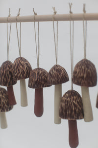 Morel Mushroom Bell Ornament