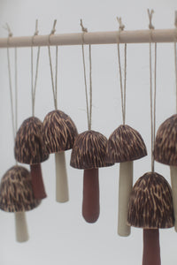 Morel Mushroom Bell Ornament