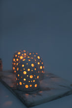 Load image into Gallery viewer, Luminare Candle Cover - Light Speckled Clay
