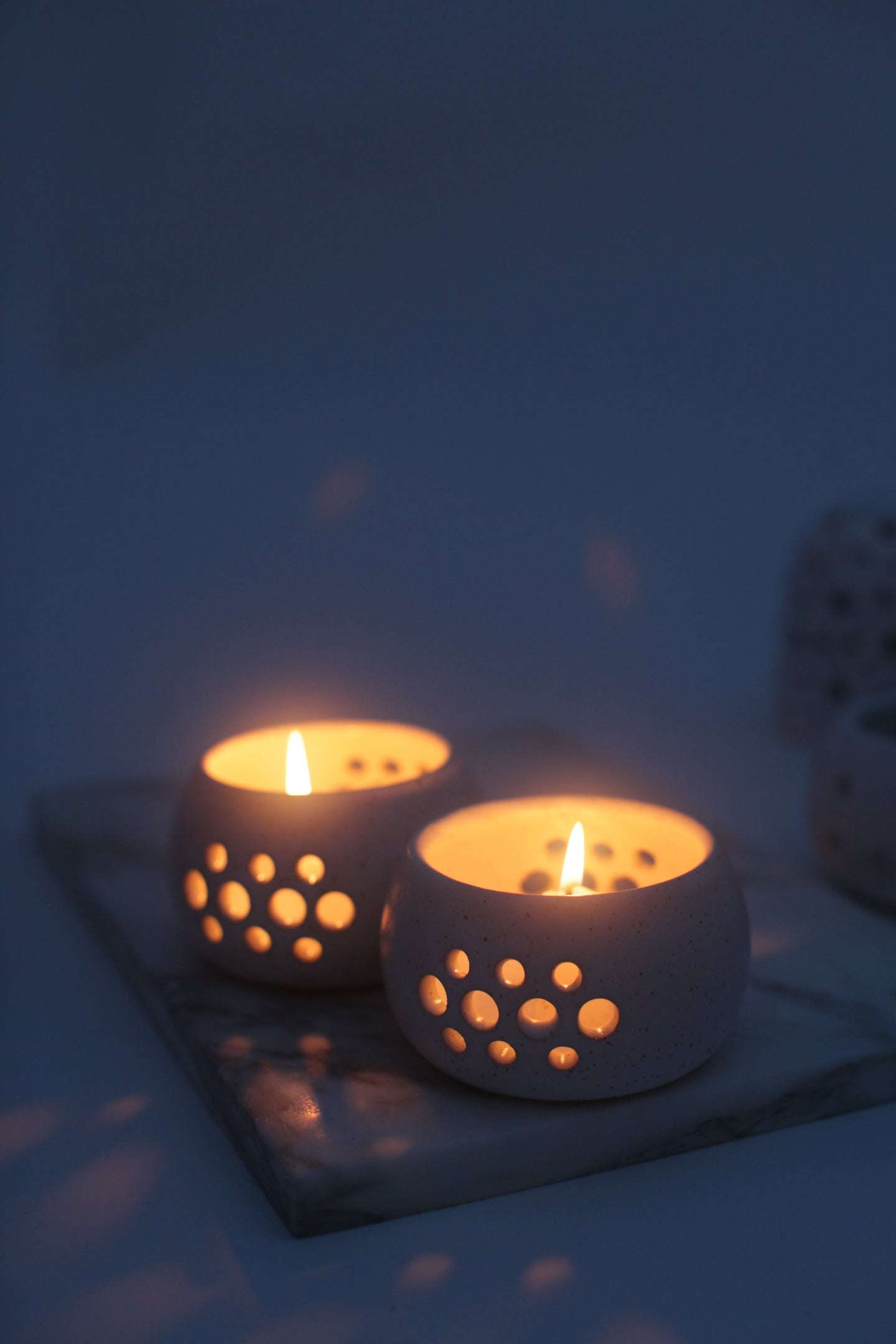 Tea Light Candle Holder - Rounded