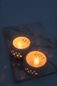Tea Light Candle Holder - Rounded