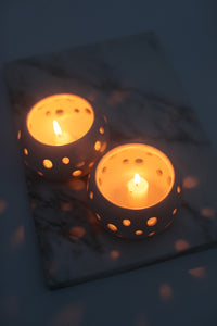 Tea Light Candle Holder - Rounded