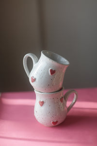 14oz Speckled Tiny Heart Mug