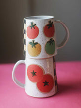 Load image into Gallery viewer, Tomato Girl Checkboard Mug

