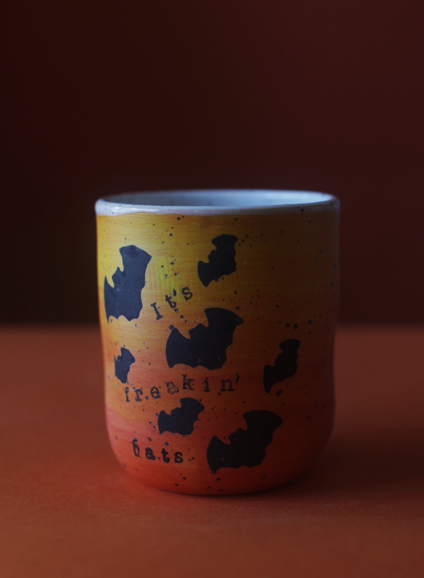 Speckled Tumbler - ITS FREAKIN BATS!