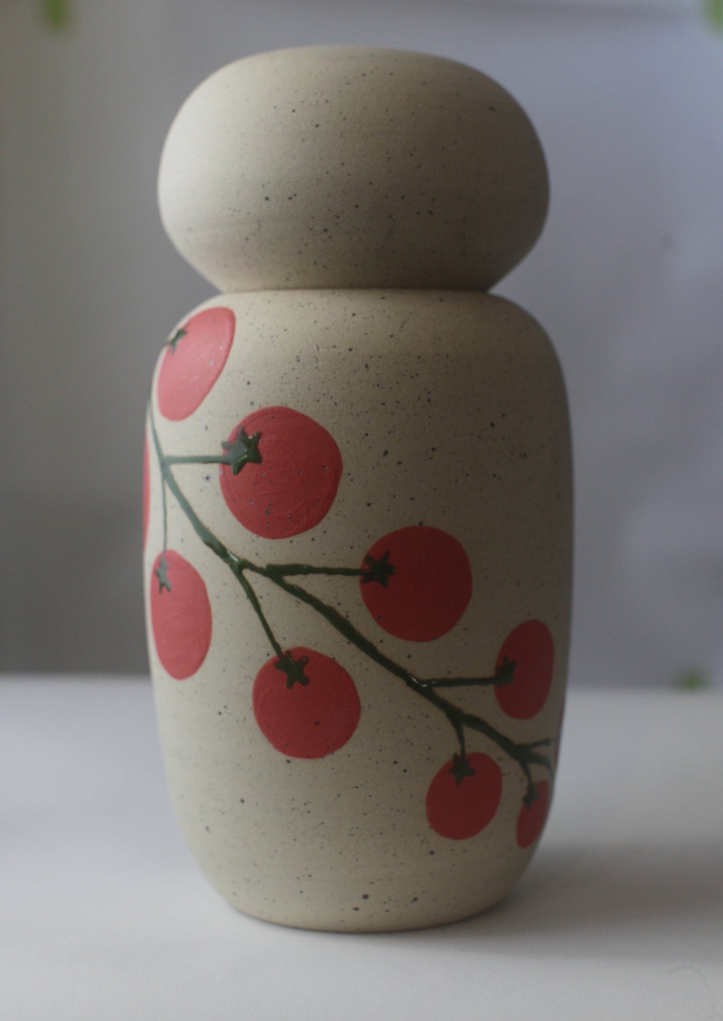 Speckled Stoneware Stash Jar