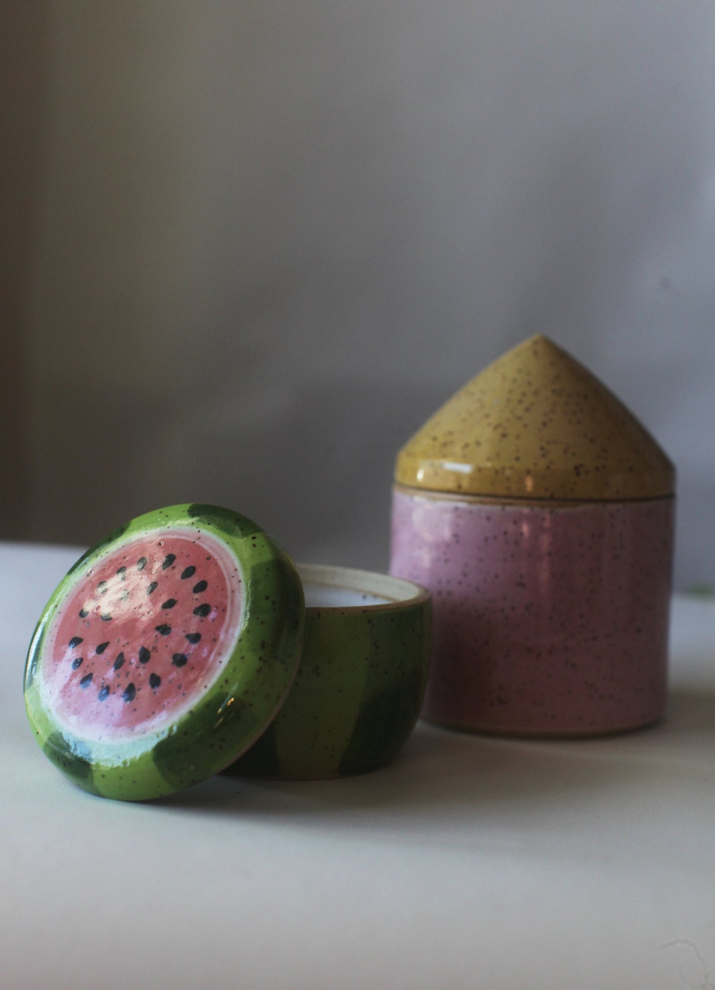 Watermelon Lidded Jar