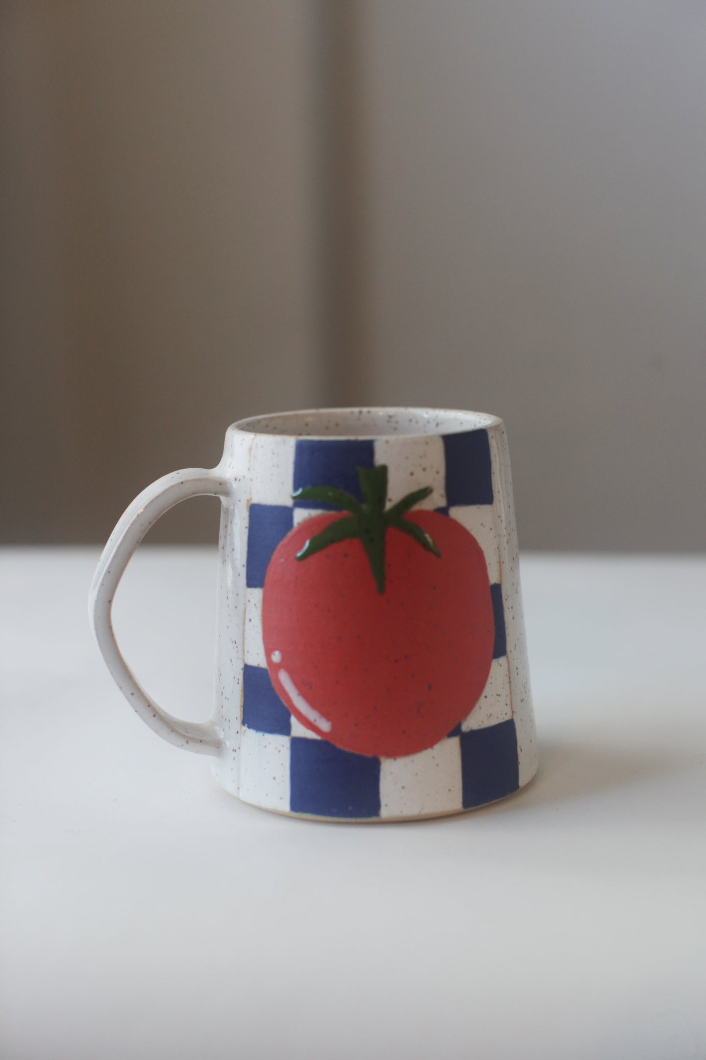 Tomato Checkers Illustrated Mug